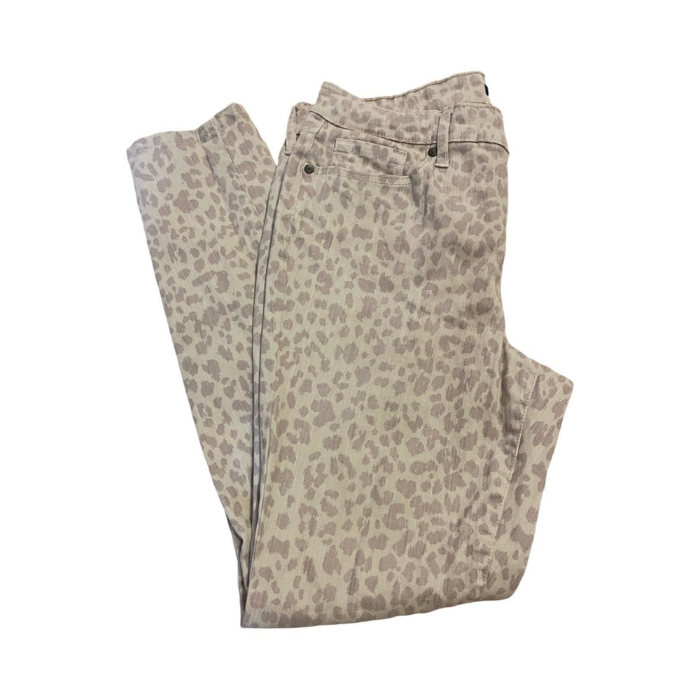 Isaac Mizrahi Live! Animal Print Jeans EUC Size 8